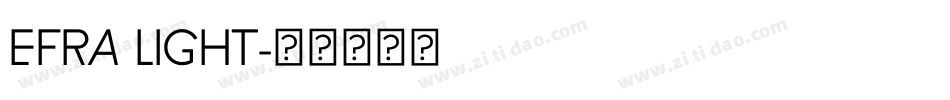 EFRA LIGHT字体转换